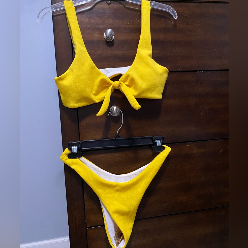 Yellow bikini